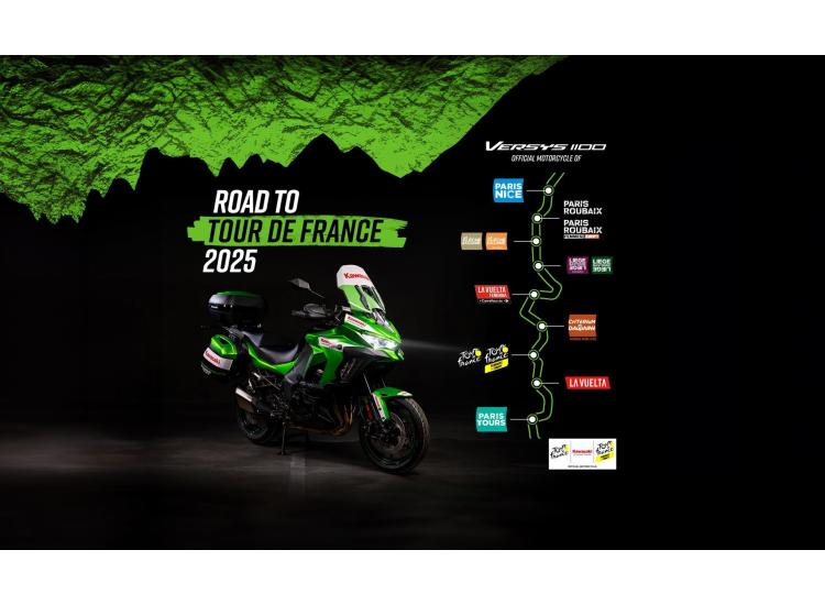 Kawasaki fournisseur officiel du Tour de France jusqu'en 2027